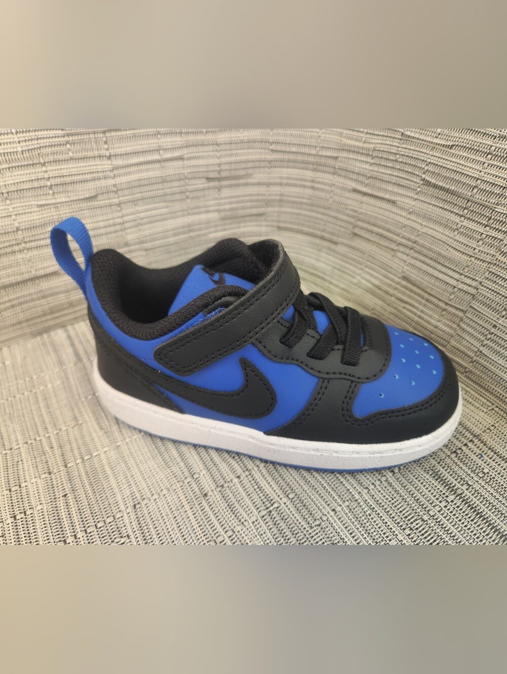 NIB Nike Court Borough Low Recraft Toddler Sneakers -8C - Royal Blue/Black/White